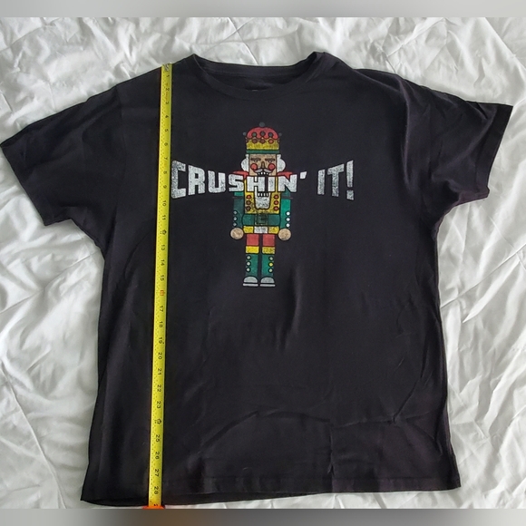 Nutcracker "Crushin' It"  Funny Christmas tee - Picture 2 of 4